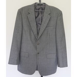 Meeting‎ Street Mens Gray Wool Blazer Jacket 42L